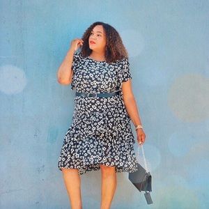 Who What Wear Drop Waist Ruffle Dress Size XXL